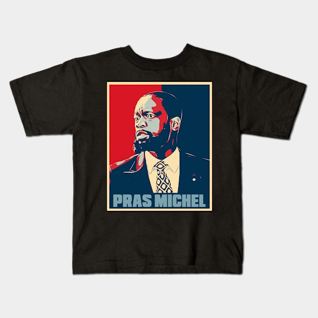 Pras Michel The Fugees Hope Poster Art Kids T-Shirt by Odd Even